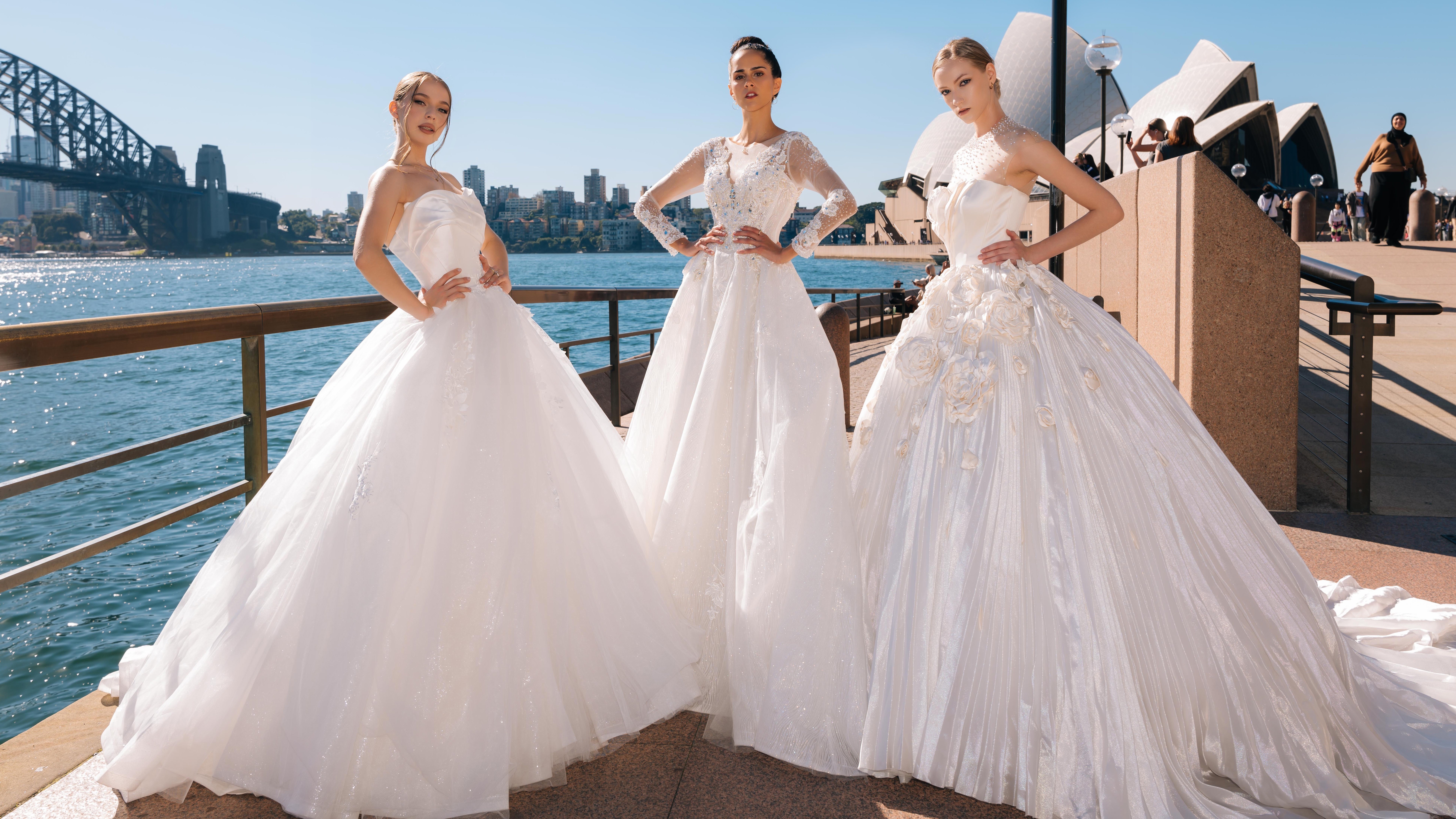 Dàn mẫu Tây diện váy cưới của nhà thiết kế Trần Phương Hoa