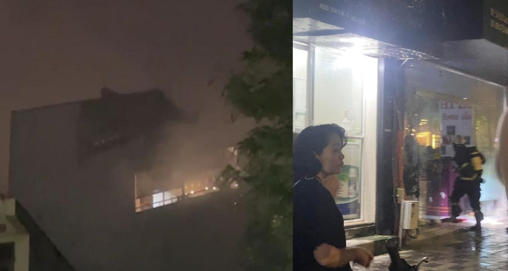 Nhanh chóng dập tắt đám cháy ở Lạc Long Quân, quận Tây Hồ