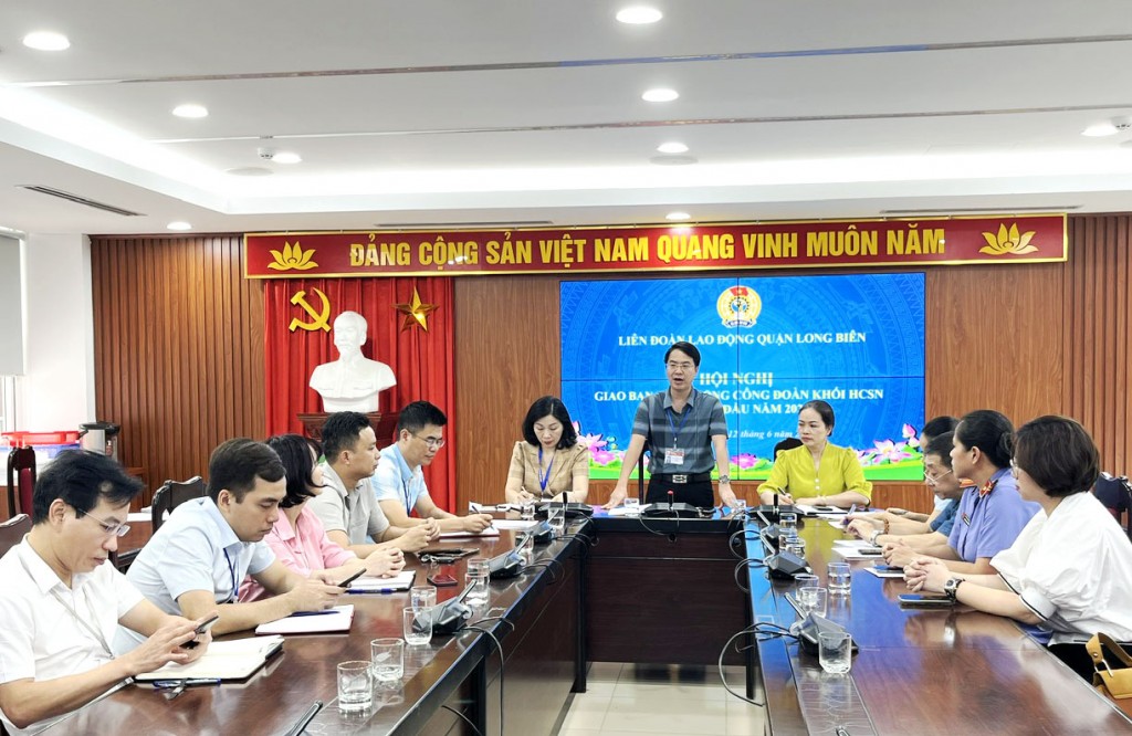 Long Biên: Giao ban hoạt động Công đoàn khối hành chính sự nghiệp