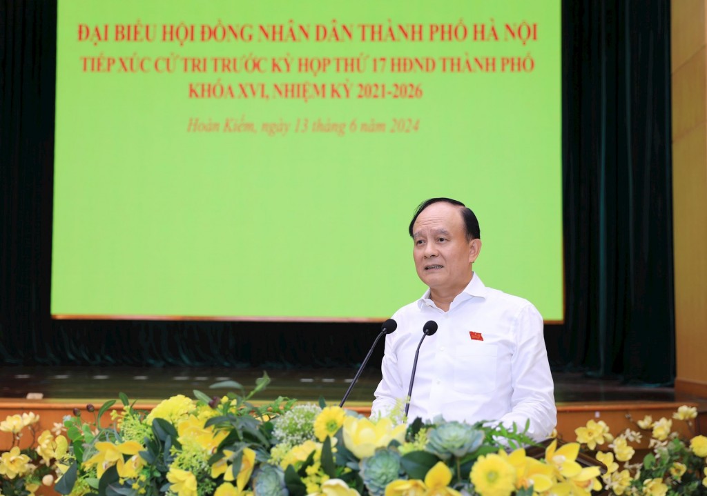 Cử tri quận Hoàn Kiếm kiến nghị các vấn đề về trật tự đô thị, giao thông trên địa bàn
