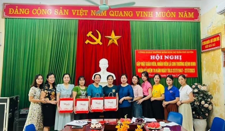Công đoàn Trường Mầm non thị trấn Phú Xuyên: Đảm bảo công tác chăm lo cho người lao động
