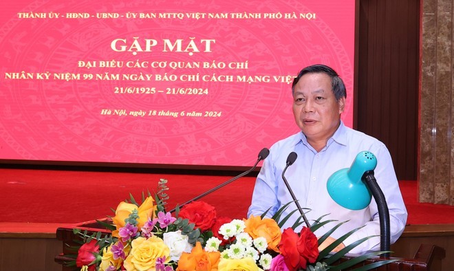 Lãnh đạo thành phố Hà Nội gặp mặt đại biểu các cơ quan báo chí