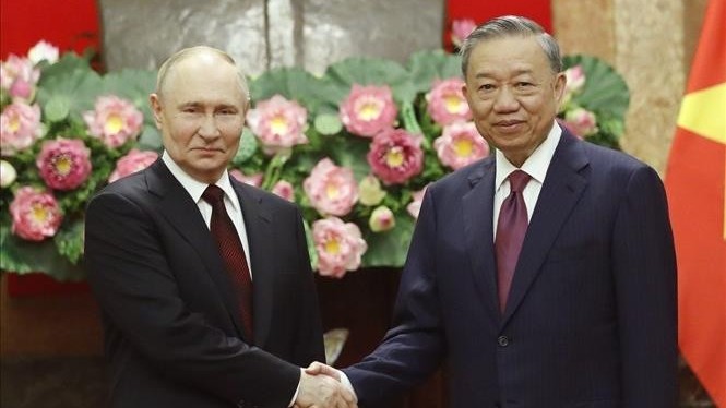 Chủ tịch nước Tô Lâm hội đàm với Tổng thống Nga Putin