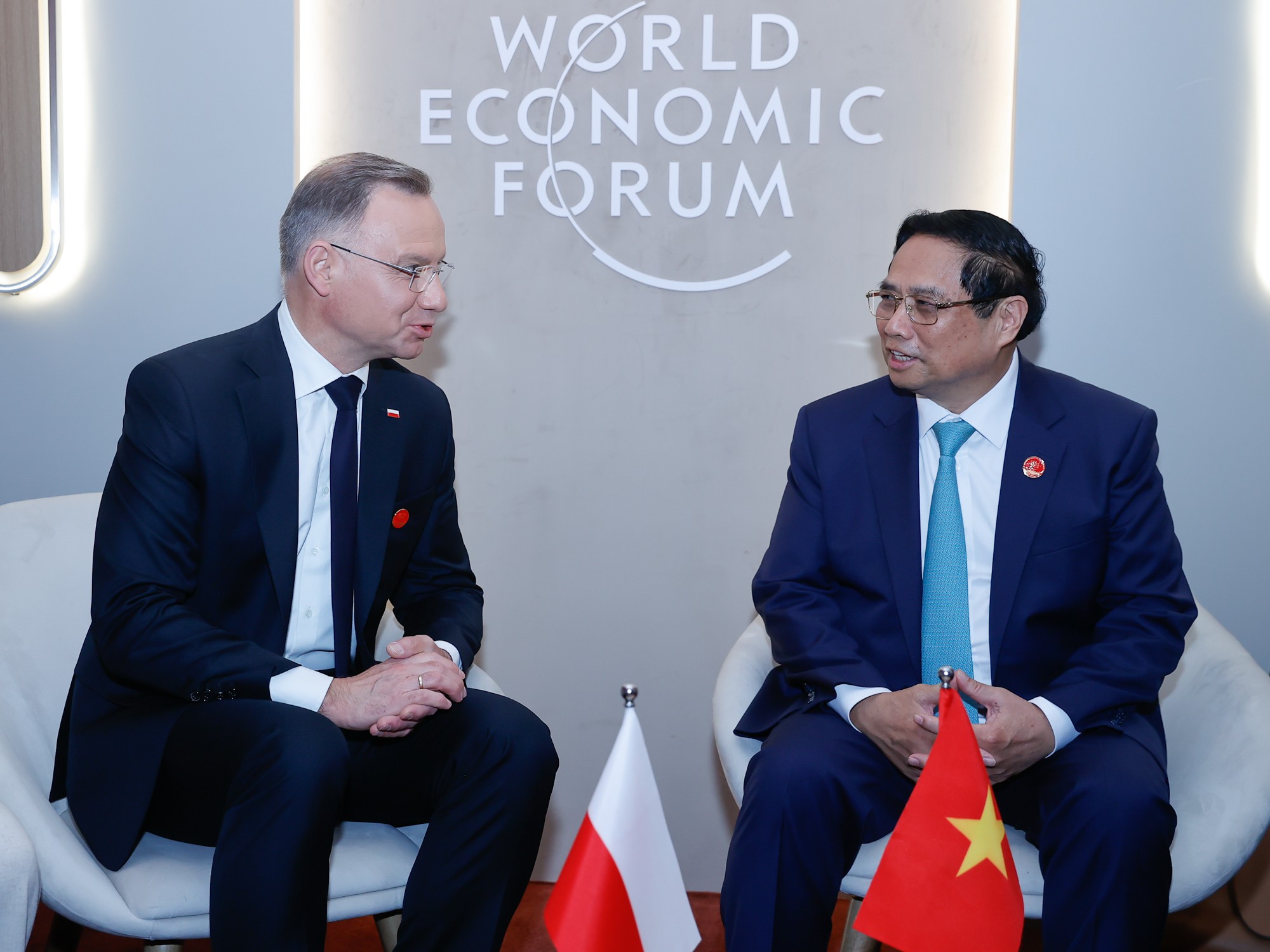 Thủ tướng Phạm Minh Chính gặp Tổng thống Ba Lan