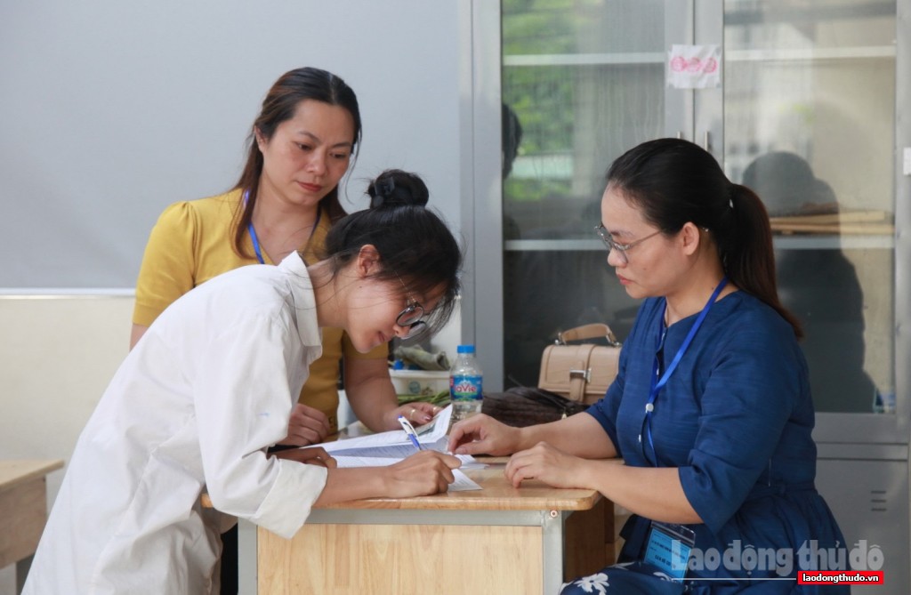 Hà Nội: Tỷ lệ thí sinh đến làm thủ tục dự thi tốt nghiệp THPT đạt 99,46%
