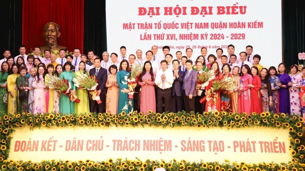 Đại hội đại biểu MTTQ Việt Nam quận Hoàn Kiếm lần thứ XVI thành công tốt đẹp
