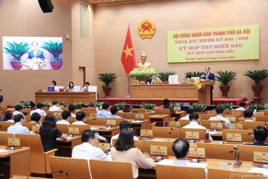 Khai mạc kỳ họp thứ 17 Hội đồng nhân dân thành phố Hà Nội khóa XVI