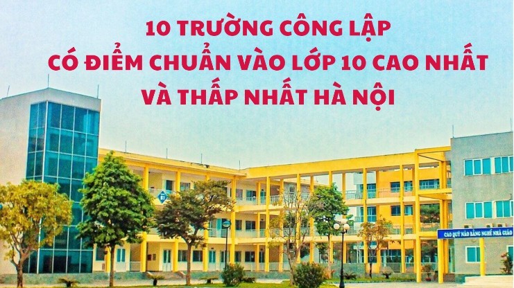 10 trường công lập có điểm chuẩn vào lớp 10 cao nhất và thấp nhất Hà Nội