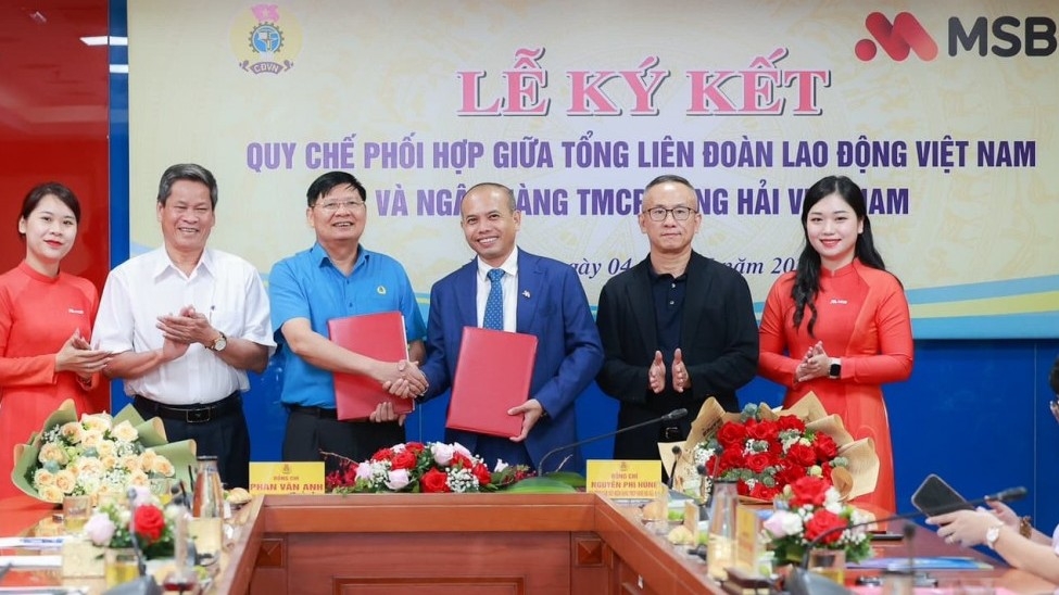 Tổng LĐLĐ Việt Nam - Ngân hàng MSB: Ký Quy chế phối hợp mang lại lợi ích thiết thực cho đoàn viên