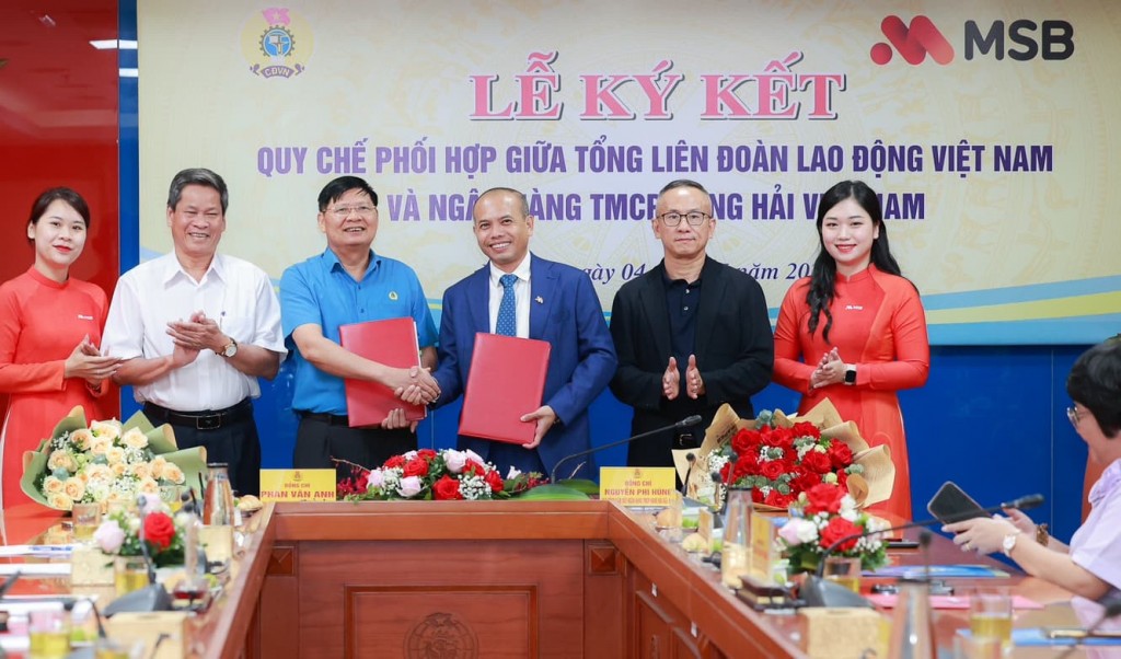 Tổng LĐLĐ Việt Nam - Ngân hàng MSB: Ký Quy chế phối hợp mang lại lợi ích thiết thực cho đoàn viên