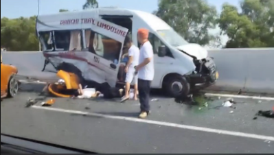 Tai nạn trên cao tốc Hà Nội - Hải Phòng khiến 12 người thương vong