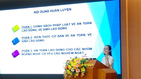 Liên đoàn Lao động huyện Gia Lâm tập huấn công tác An toàn, vệ sinh lao động