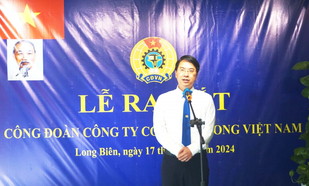Quận Long Biên: Thành lập Công đoàn Công ty cổ phần Giong Việt Nam với 58 đoàn viên
