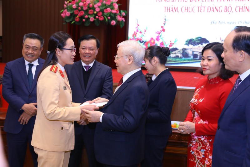 Hồi ức không quên của những chiến sĩ Cảnh sát giao thông khi được gặp Tổng Bí thư Nguyễn Phú Trọng