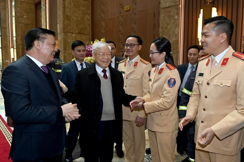 Hồi ức không quên của những chiến sĩ Cảnh sát giao thông khi được gặp Tổng Bí thư Nguyễn Phú Trọng