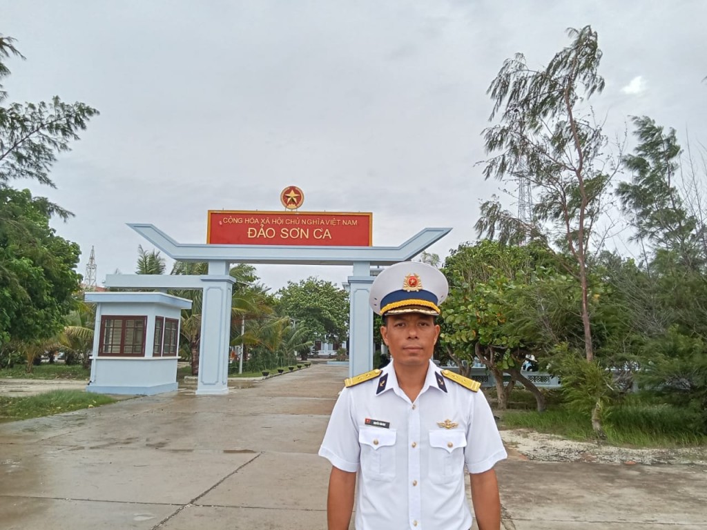 Trung tá Nguyễn Văn Duy – Chính trị viên phó đảo Sơn Ca, Lữ đoàn 146, Vùng 4 Hải quân