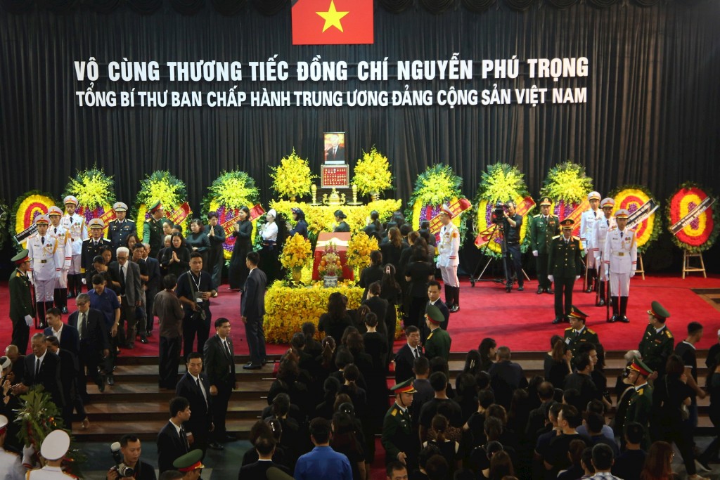 Chiều nay (26/7), cử hành Lễ truy điệu và Lễ an táng Tổng Bí thư Nguyễn Phú Trọng