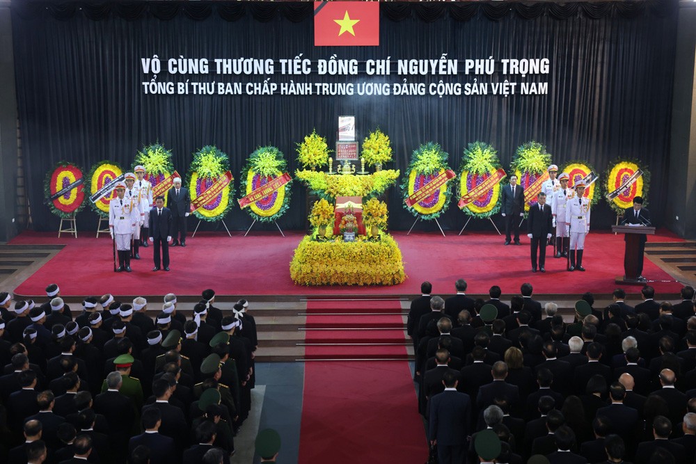 Lễ truy điệu Tổng Bí thư Nguyễn Phú Trọng.