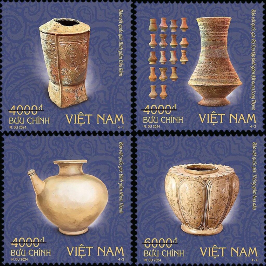 Phát hành bộ tem bưu chính thứ 3 về Bảo vật quốc gia Việt Nam