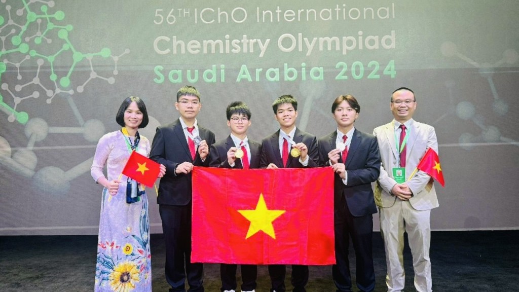 Việt Nam xếp thứ 2/89 quốc gia, vùng lãnh thổ tham dự Olympic Hóa học quốc tế