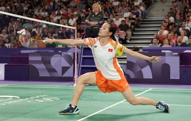 Tay vợt Nguyễn Thùy Linh thắng áp đảo trận ra quân Olympic Paris 2024