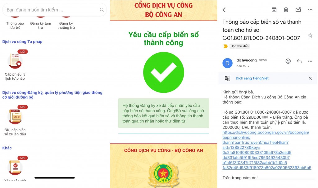 Hà Nội: Đã có người thực hiện thành công thủ tục đăng ký xe trực tuyến