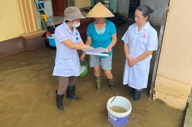 Huyện Quốc Oai tập trung khắc phục hậu quả mưa lũ sau bão số 2