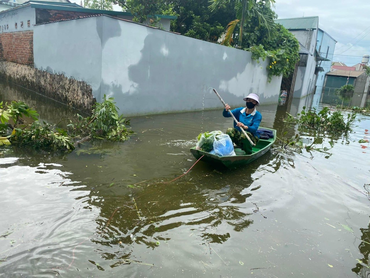 Số thôn, hộ bị ngập ở Chương Mỹ đã giảm