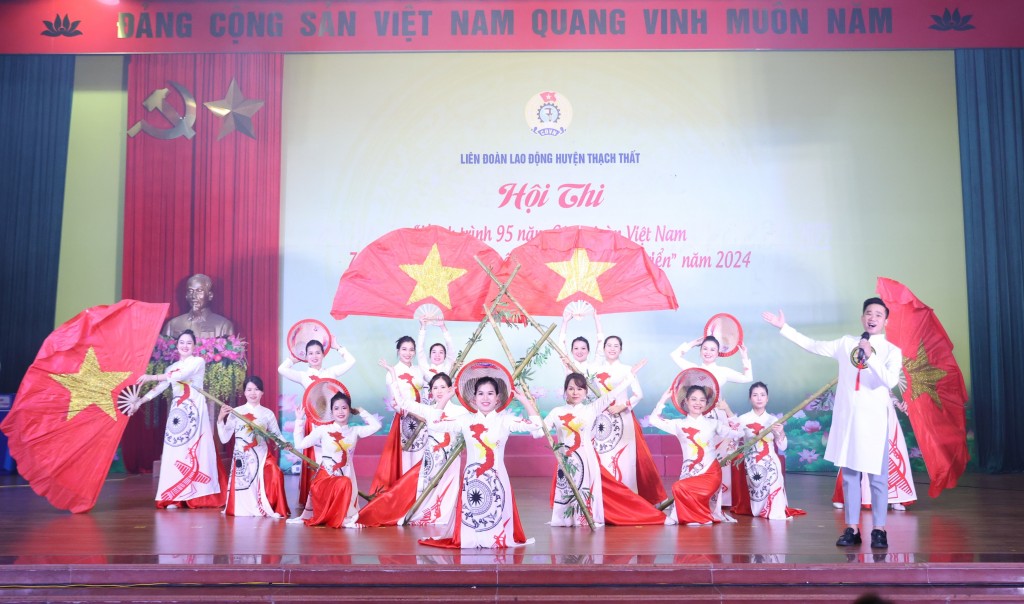 Sôi nổi Hội thi “Hành trình 95 năm Công đoàn Việt Nam, 70 năm huyện Thạch Thất xây dựng và phát triển”