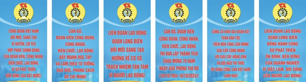 Quận Long Biên: Ra mắt 3 tuyến đường tuyên truyền về giai cấp công nhân và tổ chức Công đoàn Việt Nam