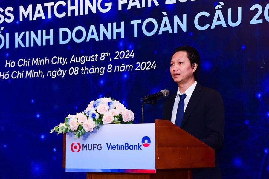 Ông Đỗ Thanh Sơn - Phó Tổng Giám đốc phụ trách Ban Điều hành VietinBank khẳng định: VietinBank tiếp tục hỗ trợ doanh nghiệp hiện thực hóa cơ hội giao thương sau sự kiện.