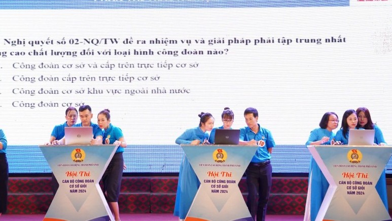 Nghệ An tổ chức Hội thi Cán bộ Công đoàn cơ sở giỏi năm 2024.