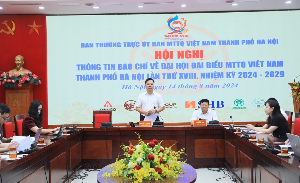 Từ 21-23/8 sẽ diễn ra Đại hội đại biểu MTTQ Việt Nam thành phố Hà Nội lần thứ XVIII