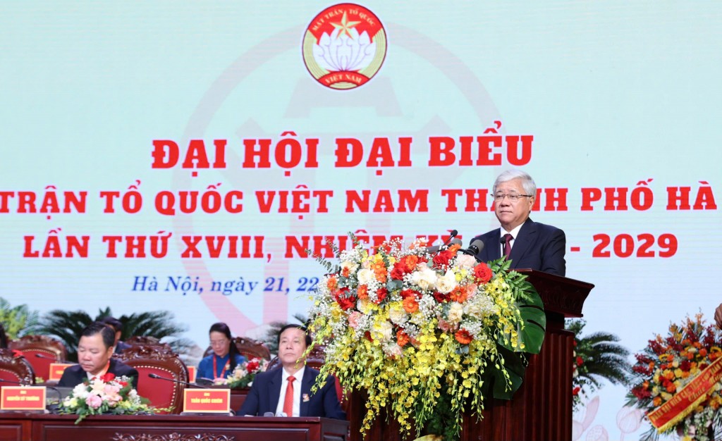 Khai mạc trọng thể Đại hội đại biểu MTTQ Việt Nam thành phố Hà Nội lần thứ XVIII, nhiệm kỳ 2024 - 2029