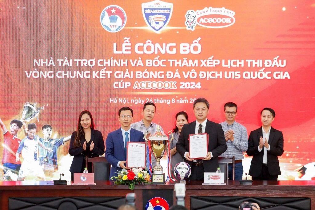 Acecook Việt Nam tiếp tục đồng hành cùng Giải Bóng đá Vô địch U15 Quốc gia 2024