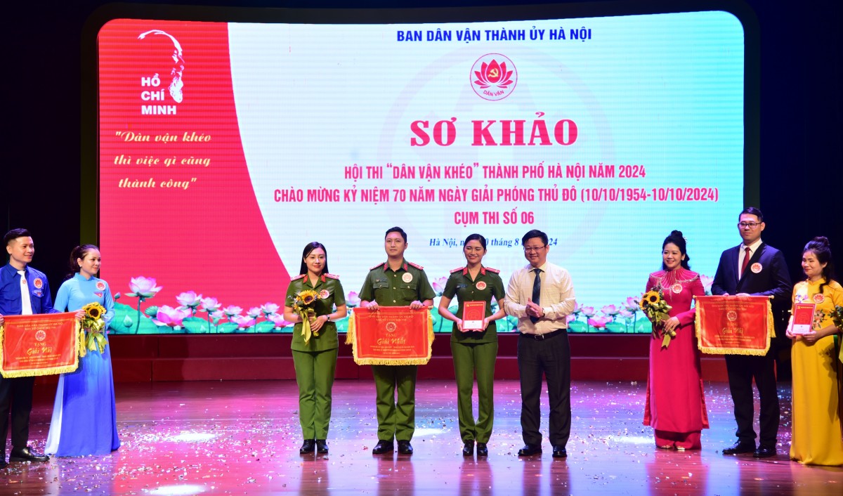 Sơ khảo Hội thi “Dân vận khéo”: Công an thành phố Hà Nội đoạt giải Nhất cụm 6