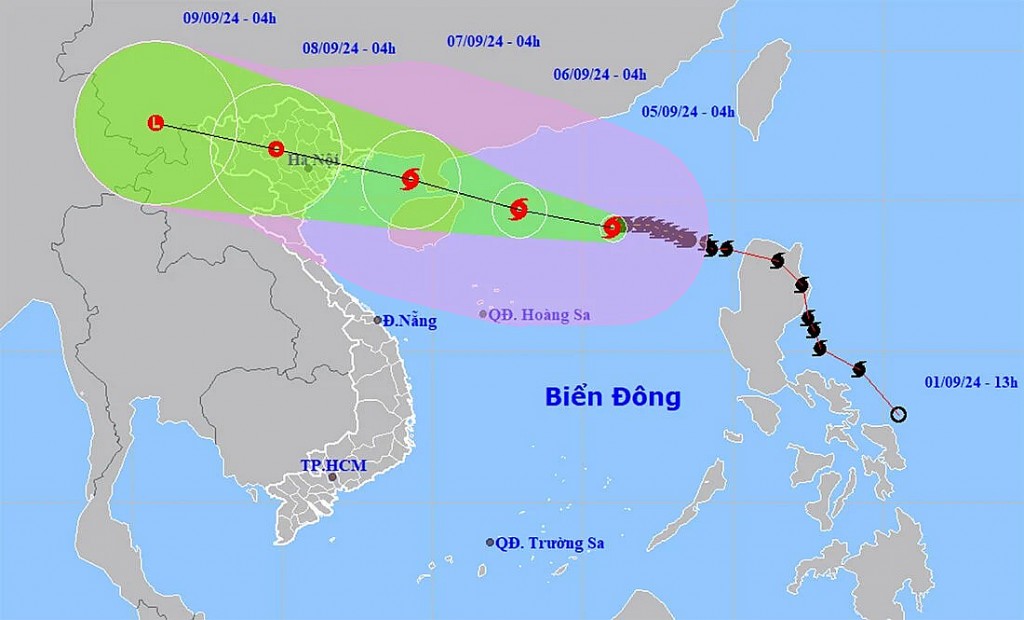 Cập nhật tình hình bão số 3: Đi vào Biển Đông, giật trên cấp 17