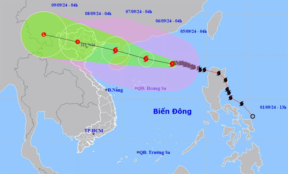 Cập nhật tình hình bão số 3: Đi vào Biển Đông, giật trên cấp 17