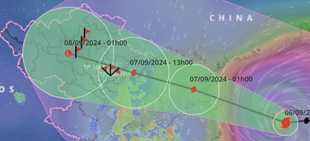 Bão số Yagi vẫn đang rất mạnh, giật cấp 17