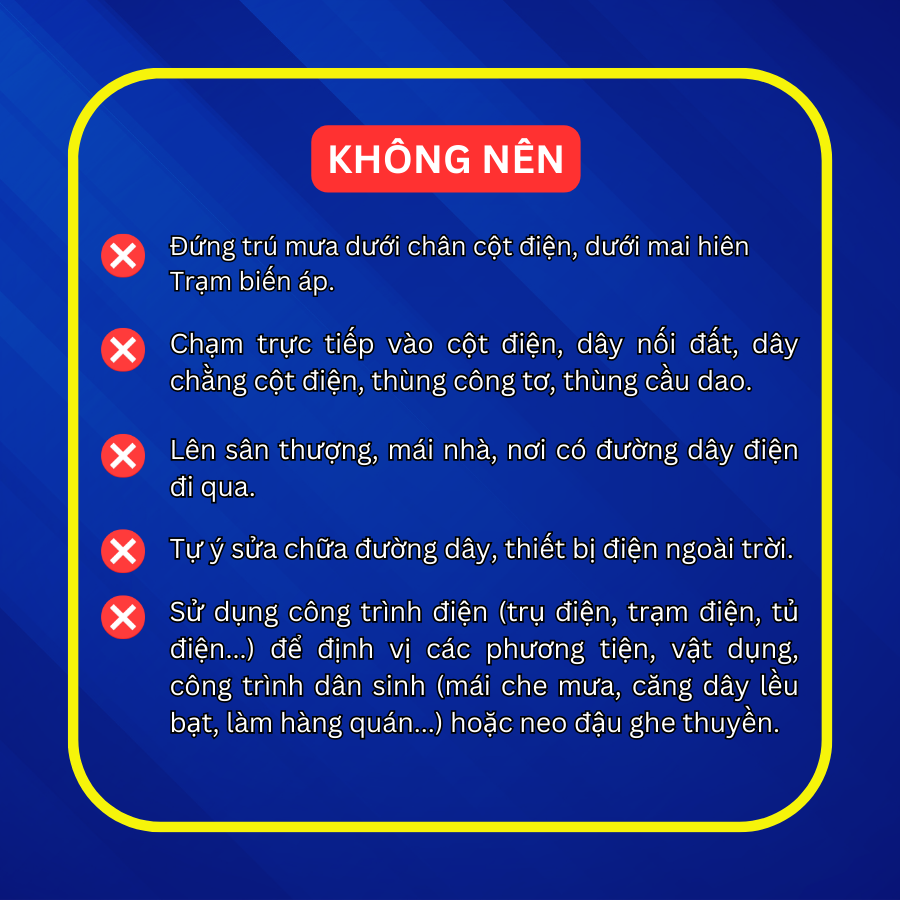 EVNHANOI: Khuyến cáo an toàn điện trong thời điểm mưa bão