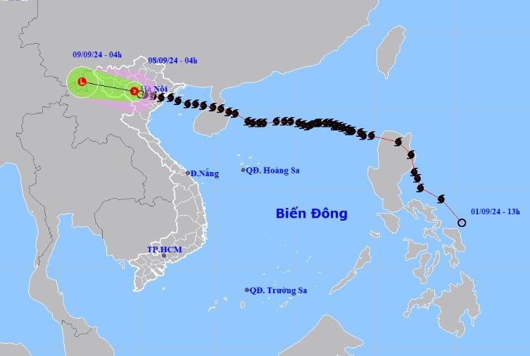 Bão số 3 suy yếu thành áp thấp nhiệt đới