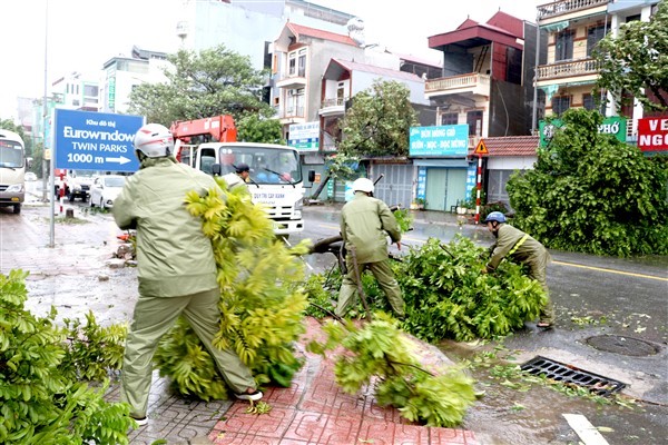 Gia Lâm: Khẩn trương khắc phục ảnh hưởng của cơn bão số 3