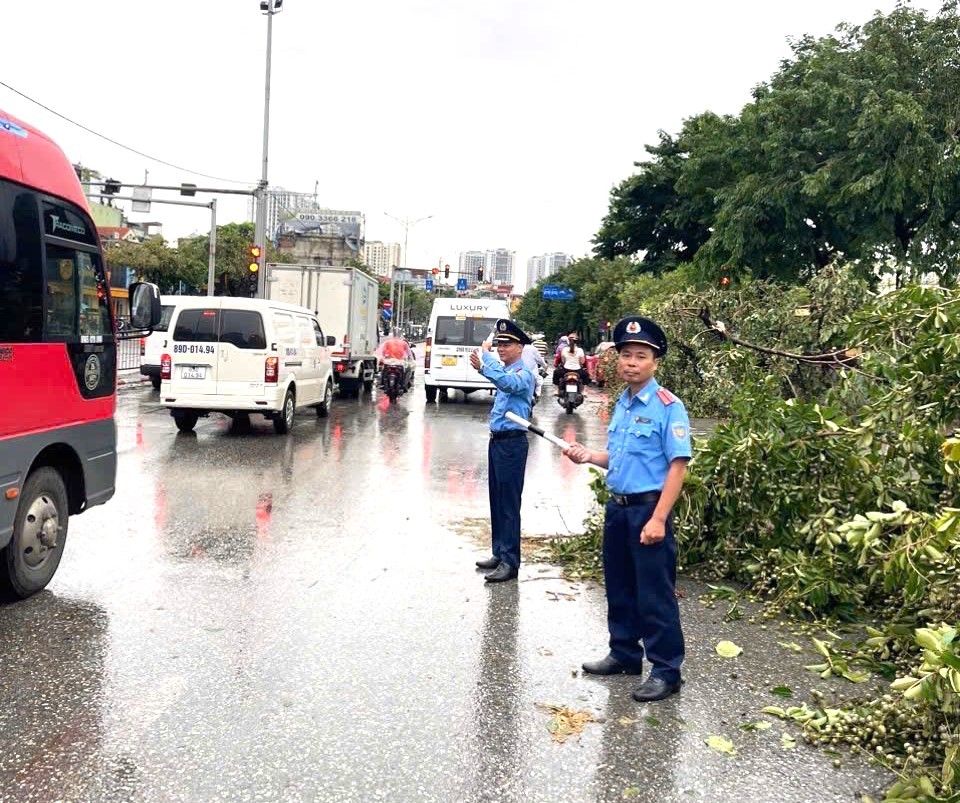 Thanh tra Sở GTVT Hà Nội: Tăng cường khắc phục hậu quả cơn bão số 3