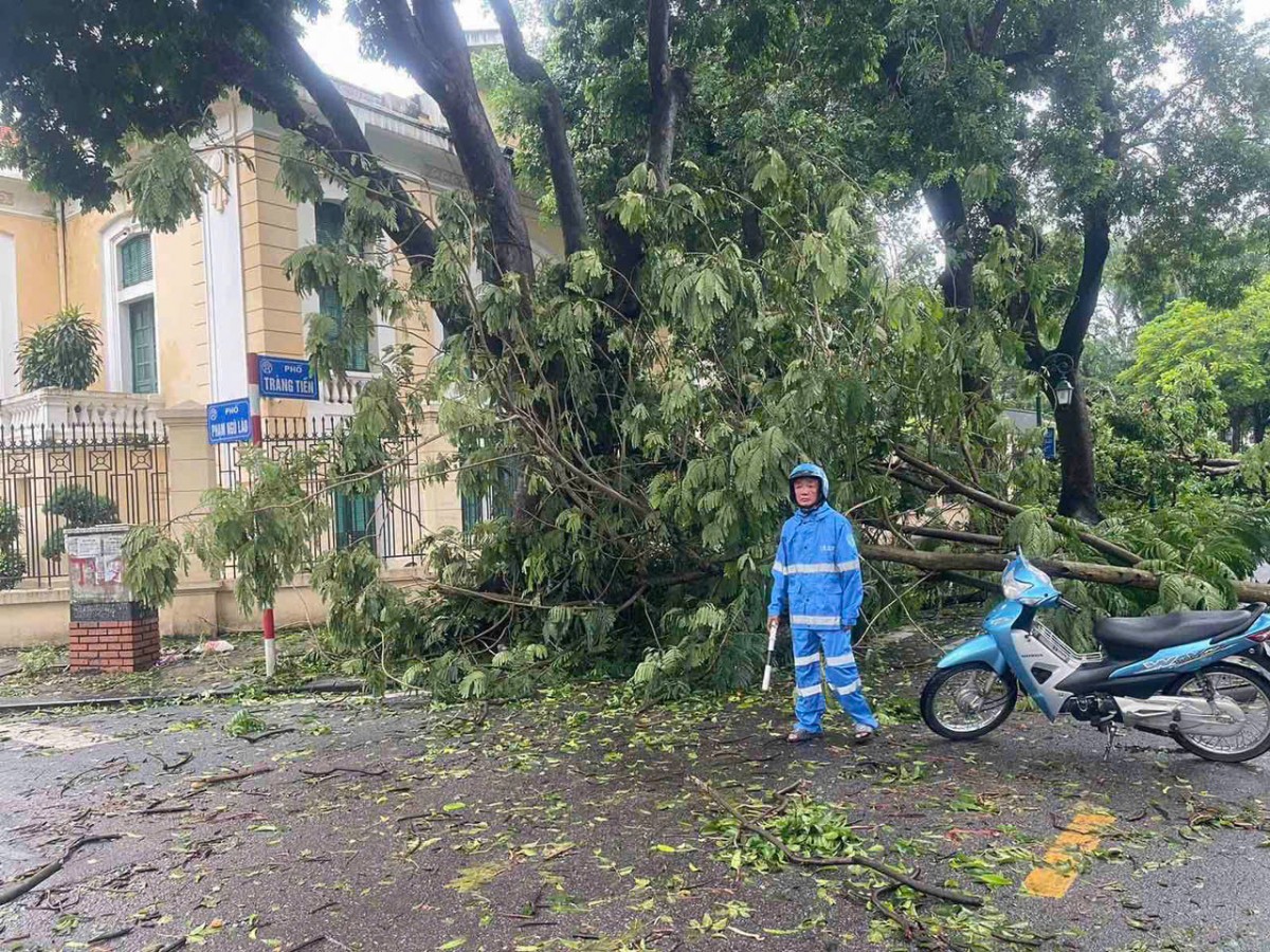 Thanh tra Sở GTVT Hà Nội: Tăng cường khắc phục hậu quả cơn bão số 3