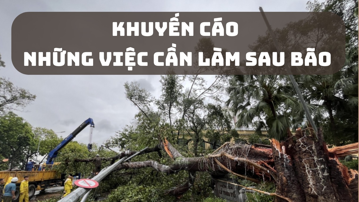 Khuyến cáo những việc cần làm sau bão