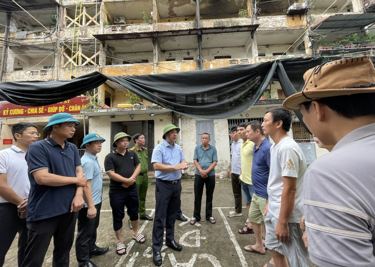 Hoàng Mai: Tổng lực khắc phục hậu quả do mưa bão, ngày 9/9 học sinh có thể đến trường