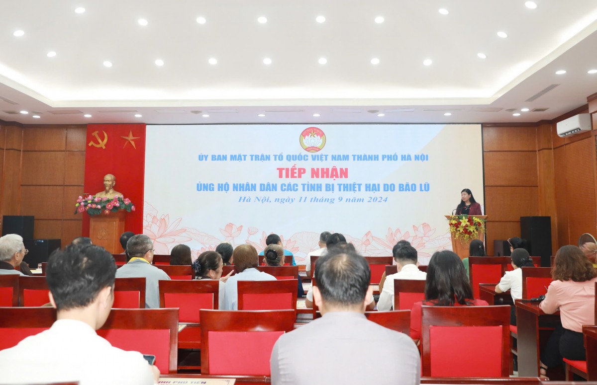 Hà Nội: Tiếp nhận hơn 26 tỷ đồng ủng hộ đồng bào khắc phục hậu quả bão lũ