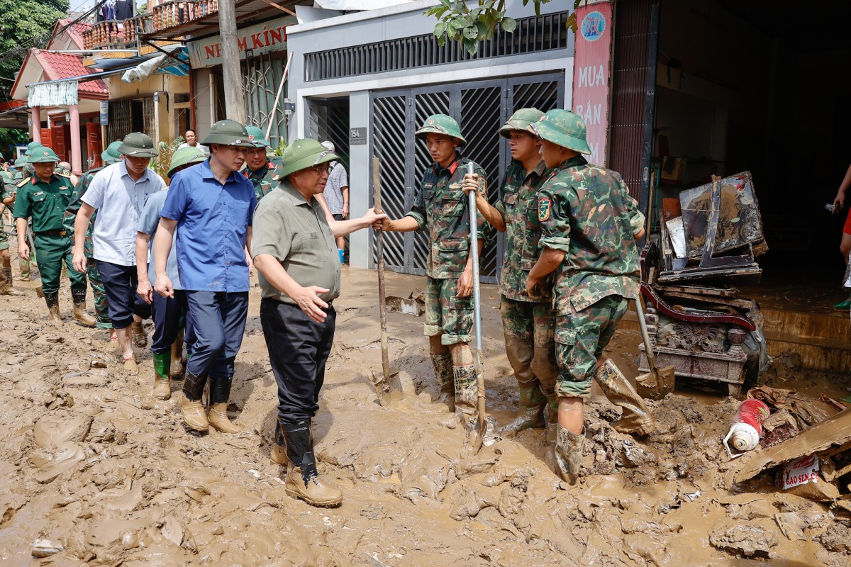 Thủ tướng Phạm Minh Chính đến Yên Bái kiểm tra, chỉ đạo công tác khắc phục thiên tai, lũ lụt