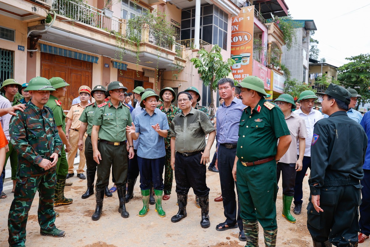 Thủ tướng Phạm Minh Chính đến Yên Bái kiểm tra, chỉ đạo công tác khắc phục thiên tai, lũ lụt