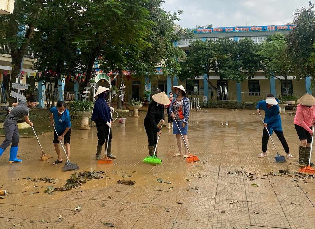 Huyện Đan Phượng khẩn trương khắc phục hậu quả sau mưa lũ